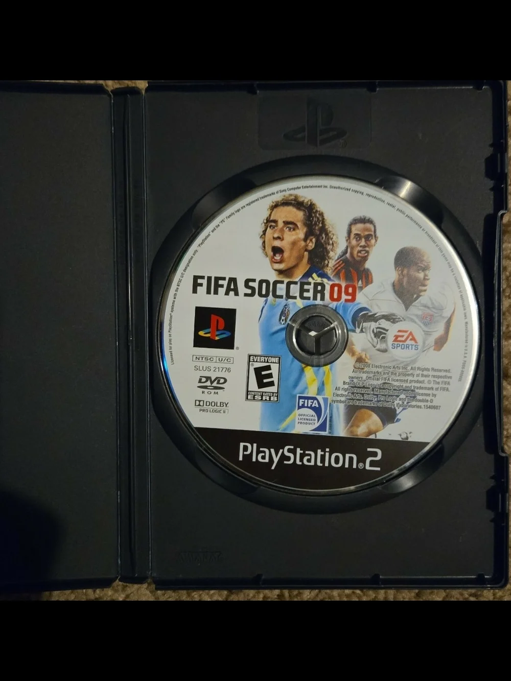 FIFA soccer 09, tested for ps2.